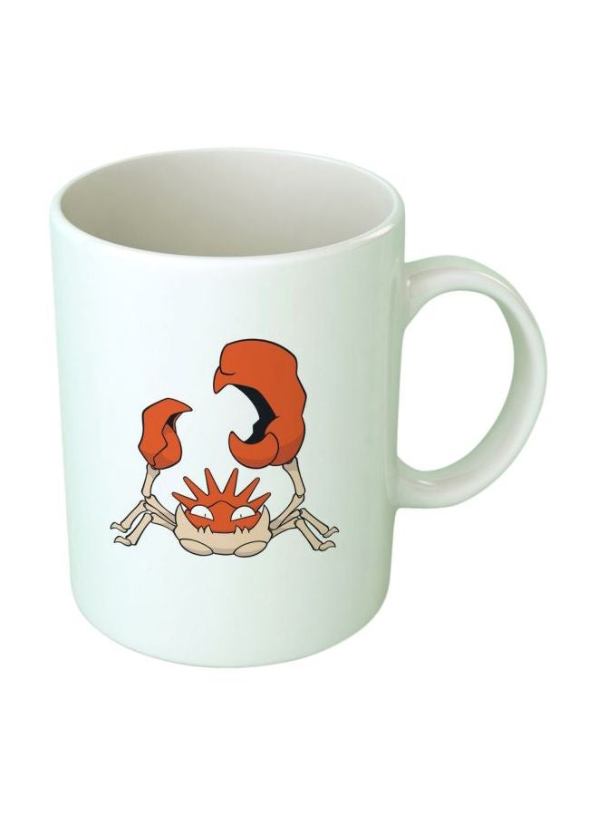 فاست برينت مج بطبعة شخصية بوكيمون كينجلر أبيض/أحمر/بيج