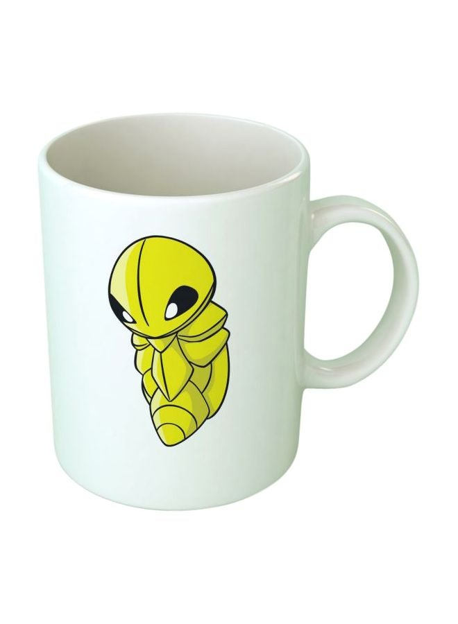 فاست برينت مج سيراميك بطبعة بوكيمون كاكونا أبيض/أصفر/أسود Standard