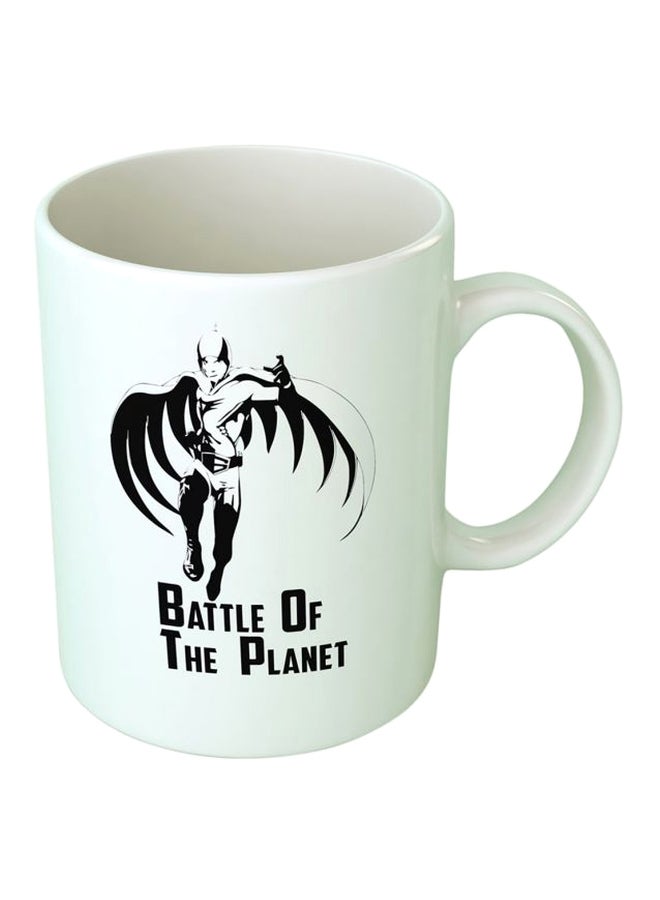 فاست برينت قدح قهوة مطبوع أبيض/ أسود