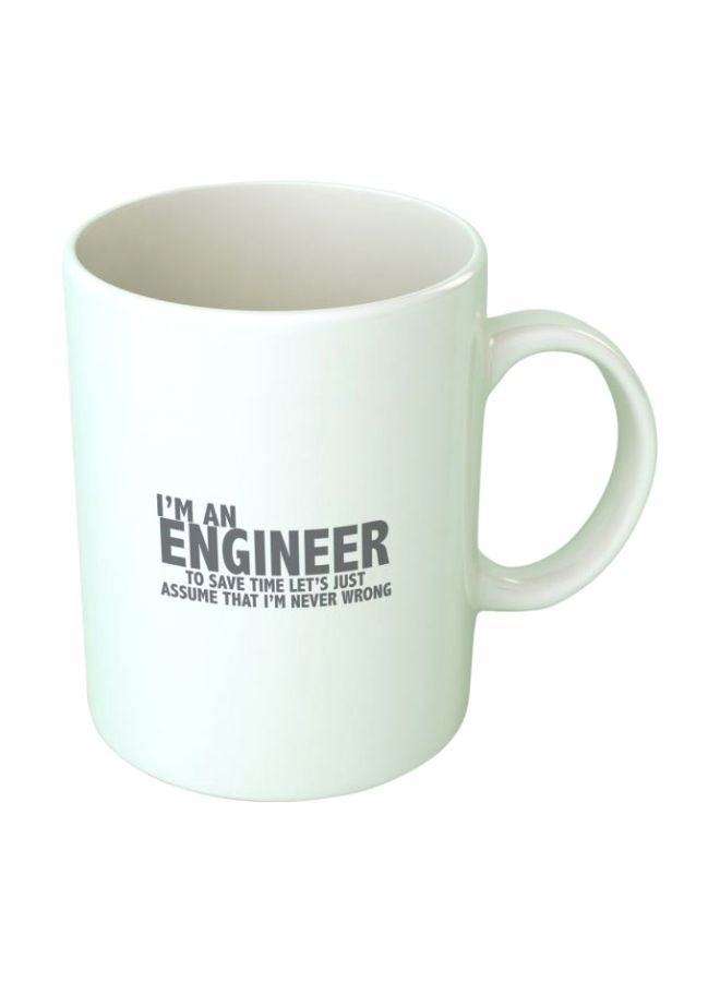 Fast Print Engineer Printed Mug White/Black Standard