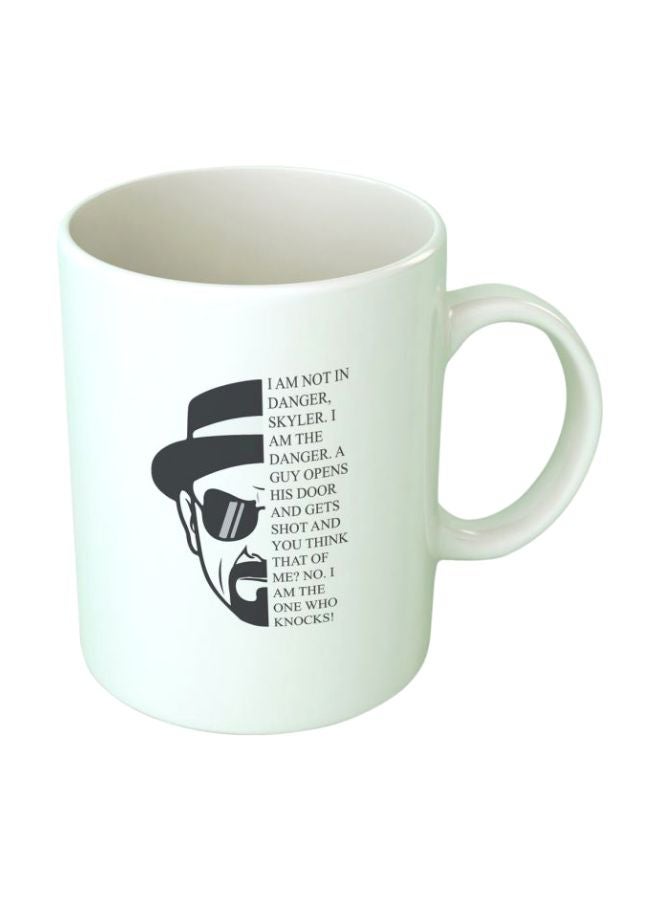 فاست برينت قدح قهوة بطبعة اقتباس أبيض/ أسود