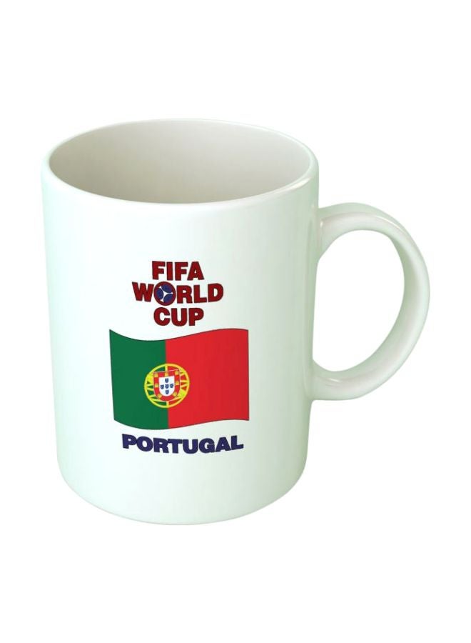 فاست برينت مج بطبعة كأس العالم في البرتغال أبيض/أحمر/أخضر Standard Size