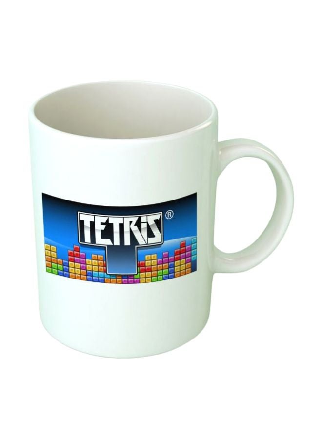 Printed Coffee Mug White/Blue/Black