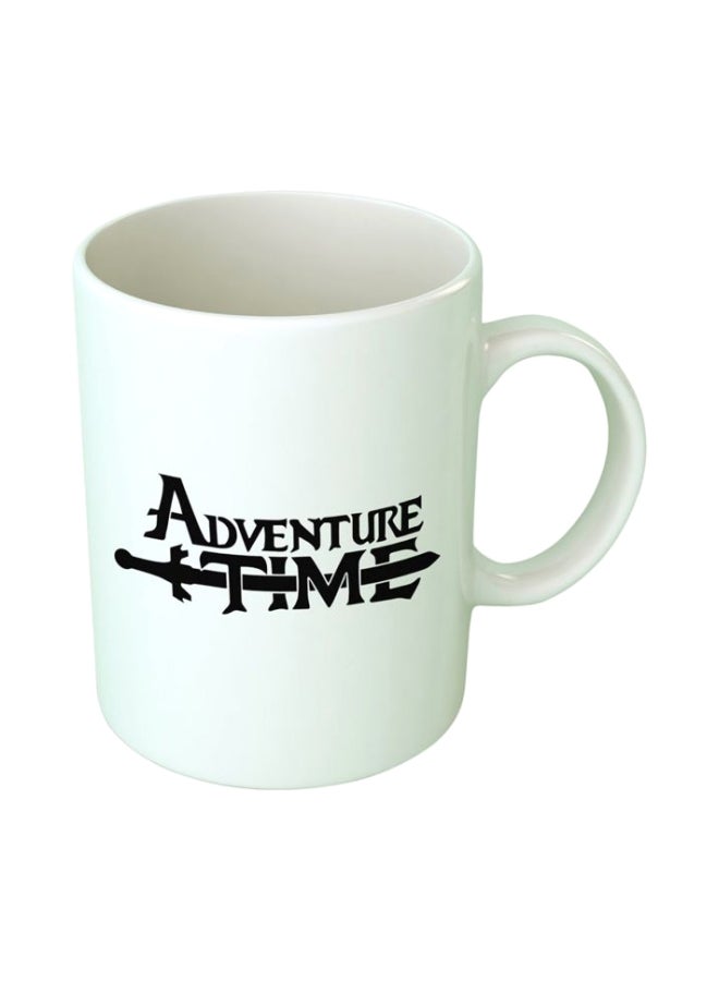 Fast Print Adventure Time Printed Coffee Mug White/Black 