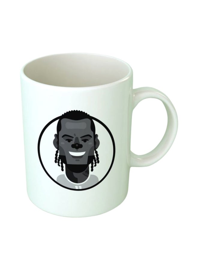 فاست برينت مج من السيراميك بطبعة أبيض/أسود/رمادي