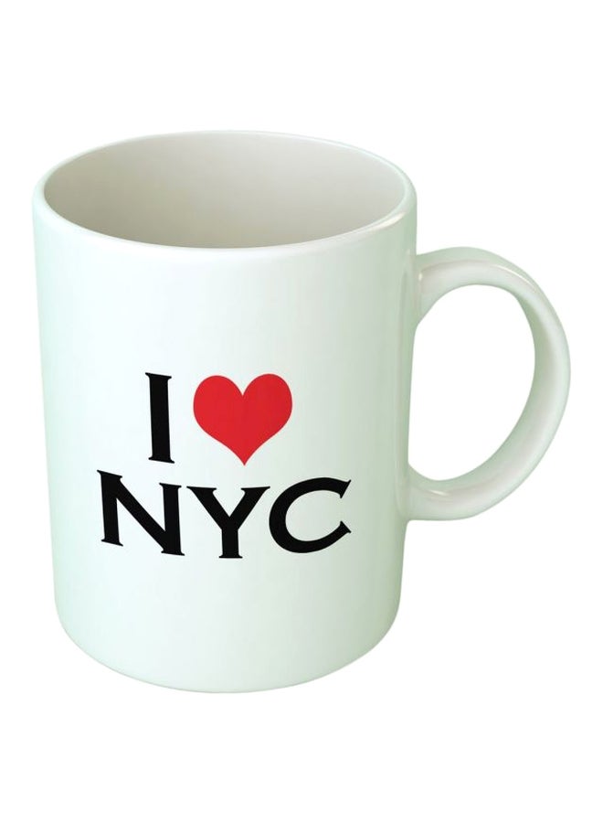 فاست برينت مج من السيراميك بطبعة أبيض/أسود/أحمر