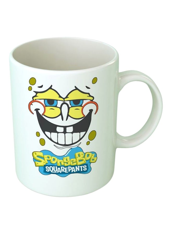 فاست برينت مج مزين برسمة شخصية سبونجبوب متعدد الألوان 9.5x8سم