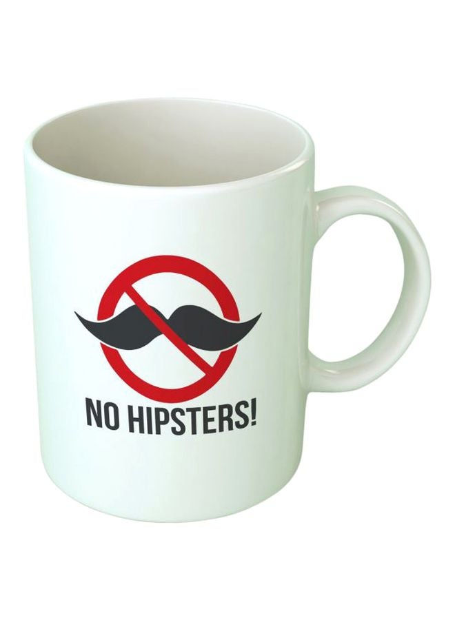 فاست برينت مج من السيراميك بطبعة أبيض/أسود/أحمر