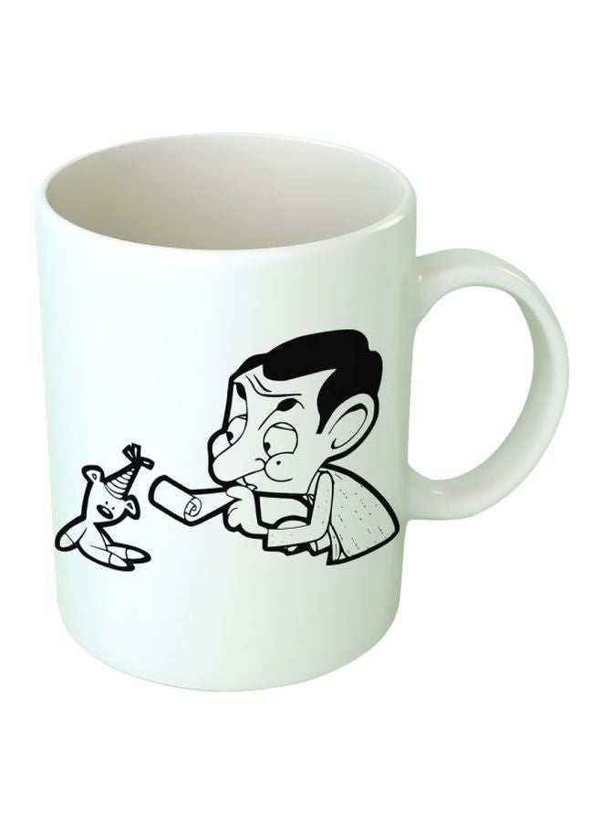 Fast Print Mr Bean Printed Mug White/Black 