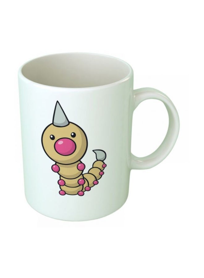 فاست برينت مج قهوة مزين بطبعة بوكيمون ويدل أبيض/بيج/أرجواني