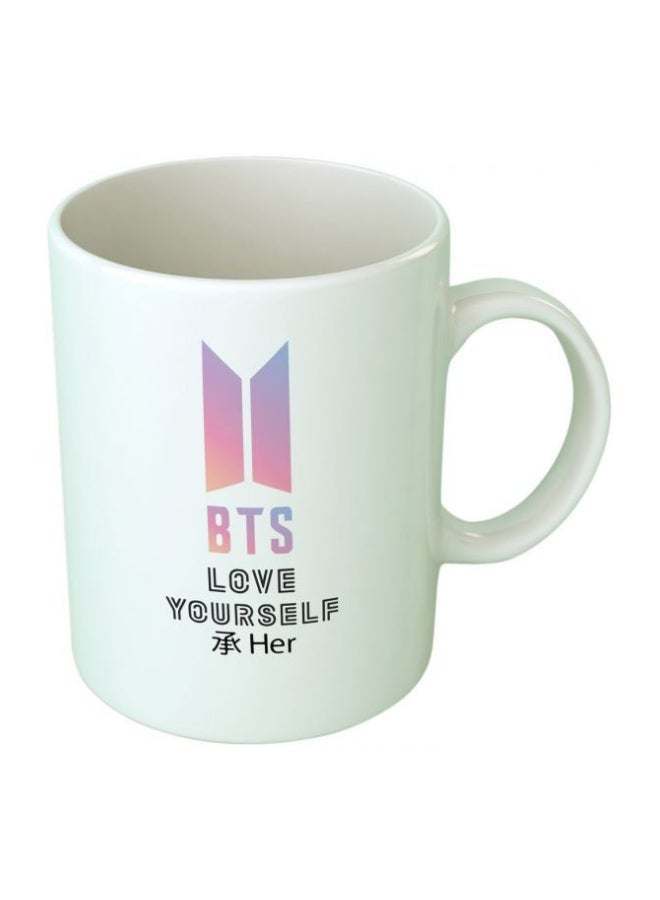 فاست برينت مج من السيراميك بطبعة أبيض/ أسود/ أرجواني