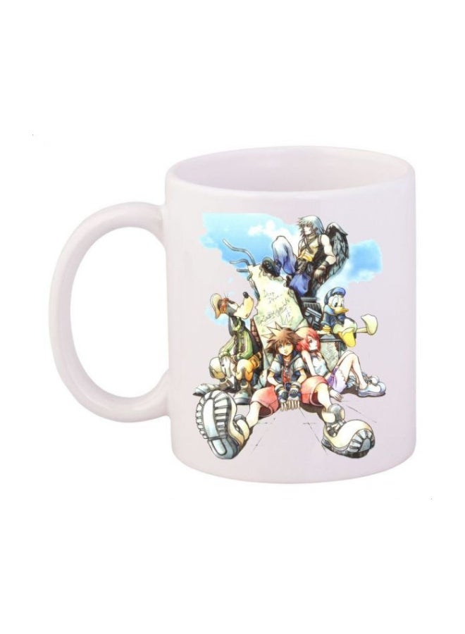 فاست برينت مج من السيراميك بطبعة أبيض/أزرق/أحمر