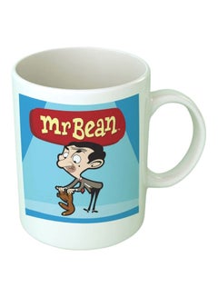 Fast Print Mr Bean Printed Mug White/Blue/Red 