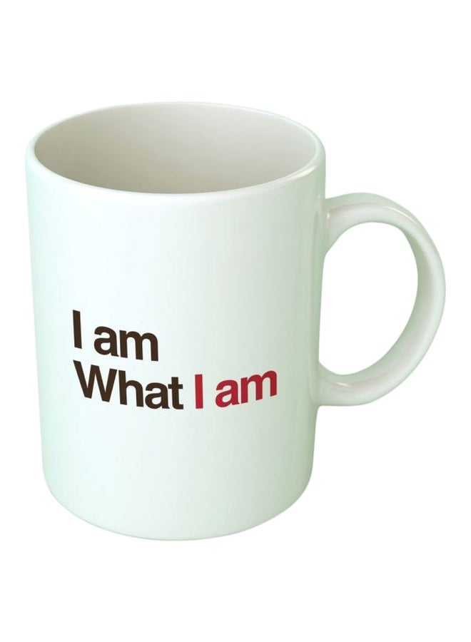 فاست برينت مج من السيراميك بطبعة أبيض/أسود/أحمر