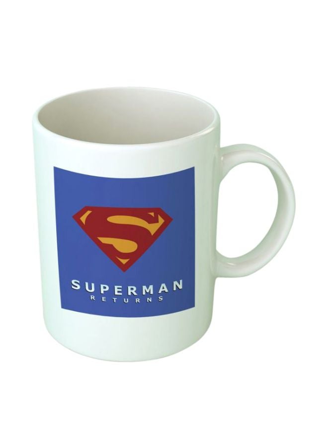 فاست برينت مج من السيراميك بطبعة أبيض/أزرق/أحمر