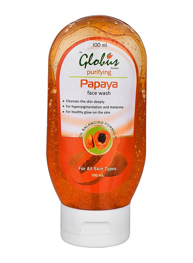Globus Remedies Papaya Purifying Face Wash 100ml - Image 1