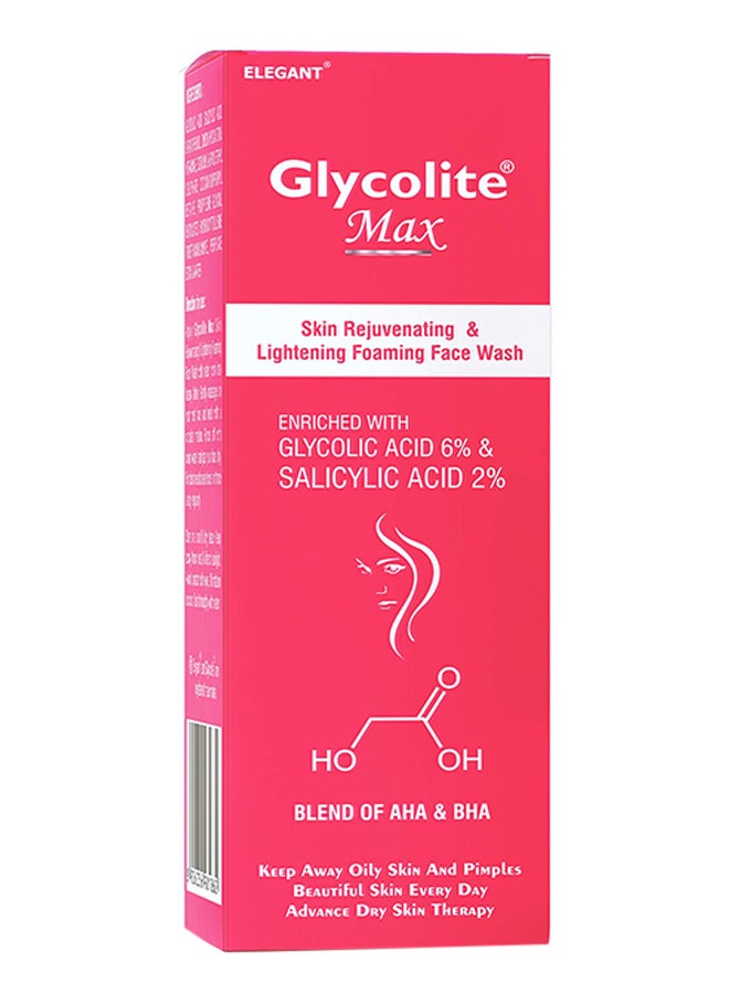 Glycolite Max Foaming With Glycolic Face wash 60ml - Image 3