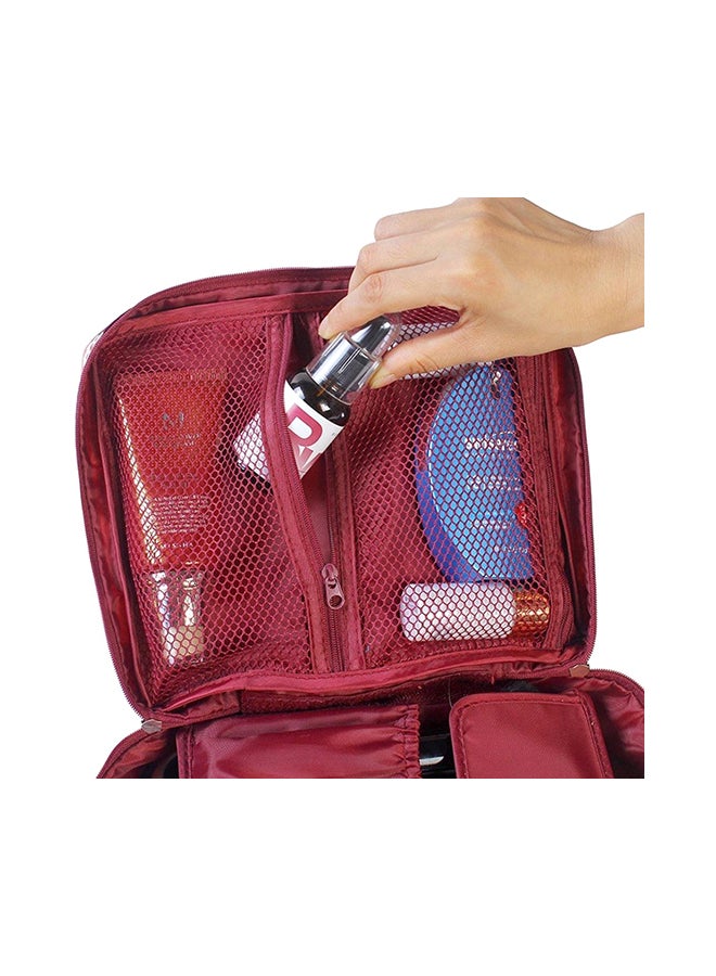 Iktu - Travel Makeup Cosmetic Bag Blue 7.0X9.4X3.5inch - Image 1