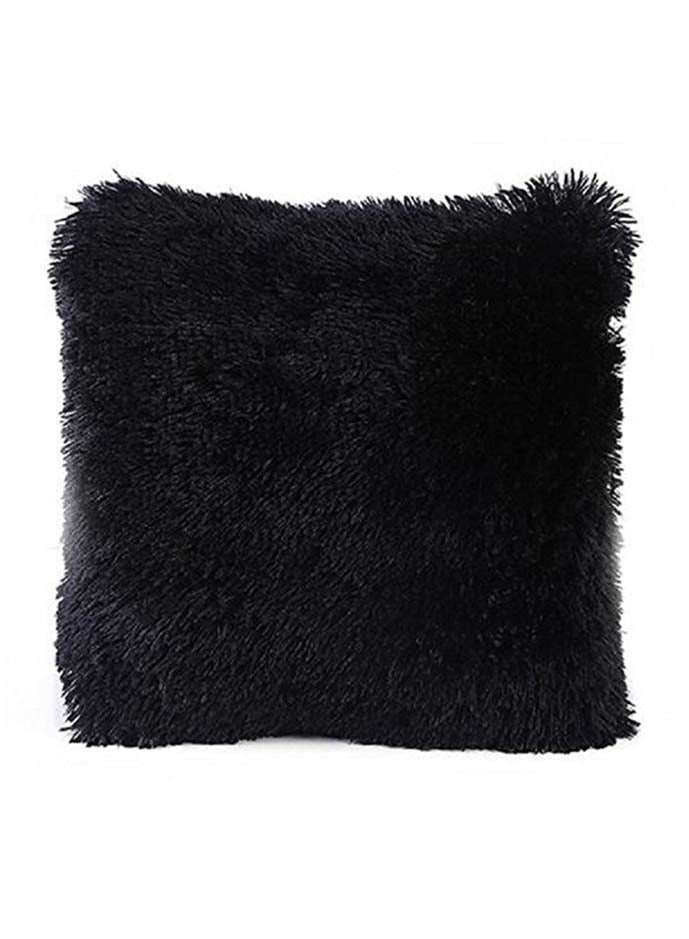 Decorative Cushion Cover Black 43x43cm