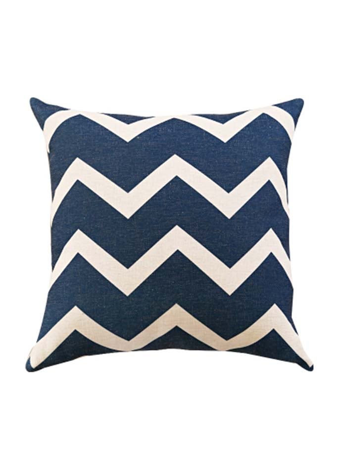Decorative Cushion Cover Blue/White 45x45cm