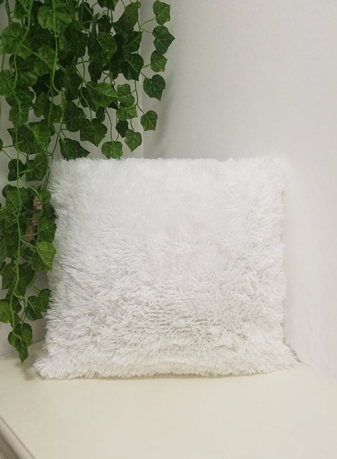 Decorative Cushion Cover White 45x45cm