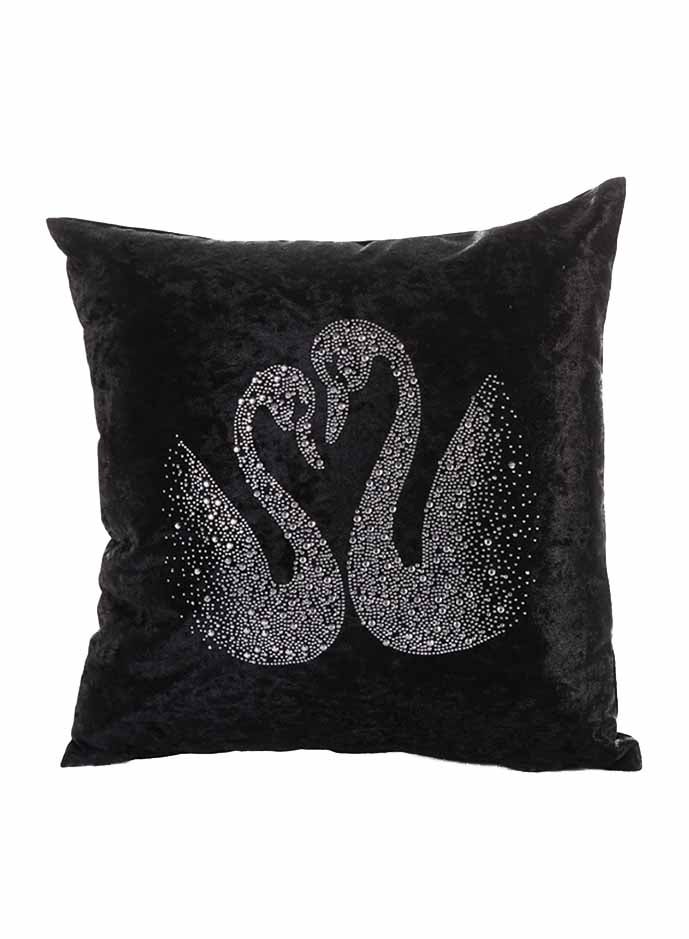 Decorative Cushion Cover Black/White 45x45cm