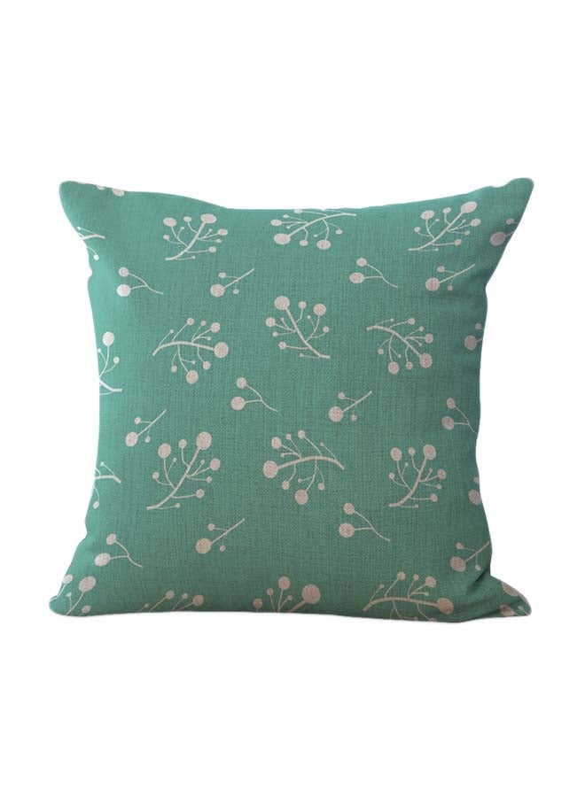 Decorative Cushion Cover Green/White 45x45cm