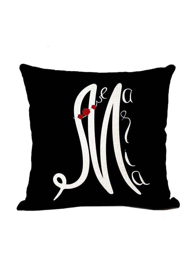 Decorative Cushion Cover Black/White 45x45cm