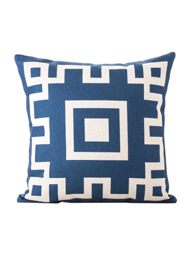 Decorative Cushion Cover Blue/White 45x45centimeter