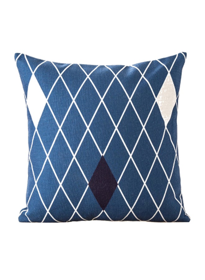 Decorative Cushion Cover Blue/White 45x45cm