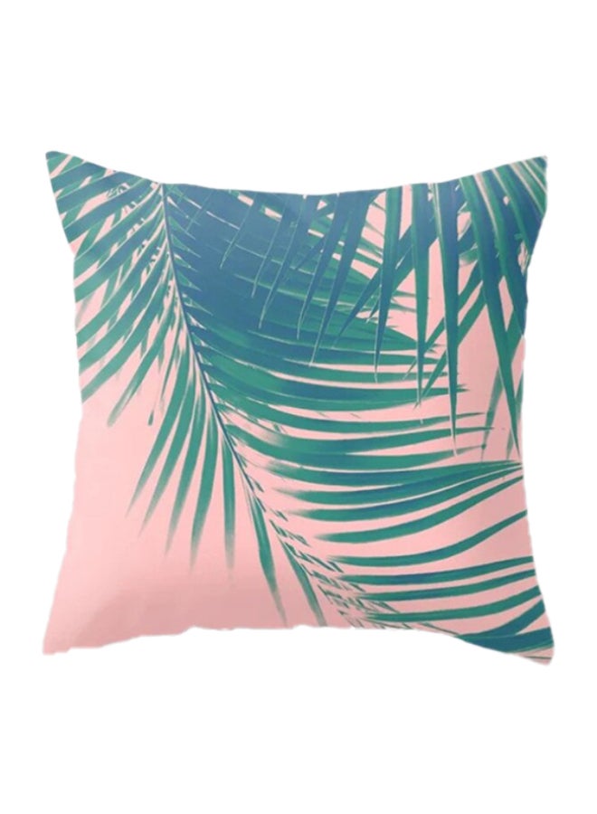 Decorative Cushion Cover Green/Pink 45x45cm