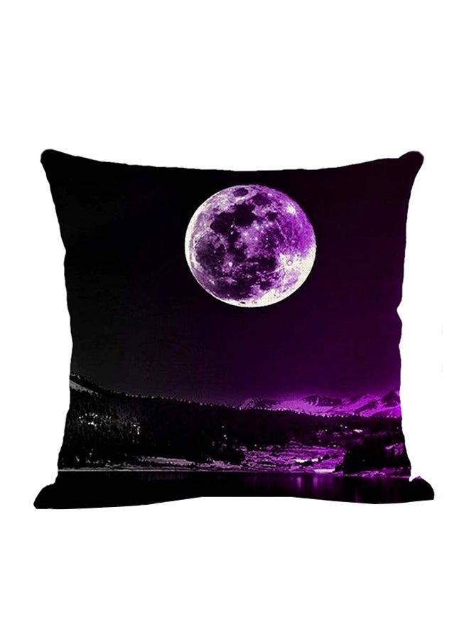 Decorative Cushion Cover Purple/White 45x45cm