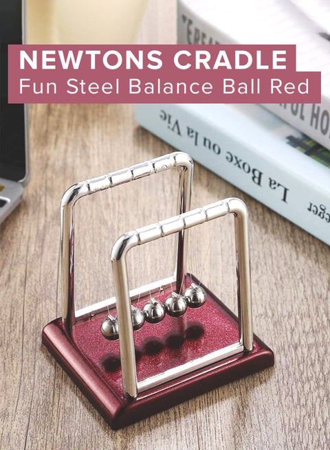 Newtons Cradle Fun Steel Balance Ball Silver
