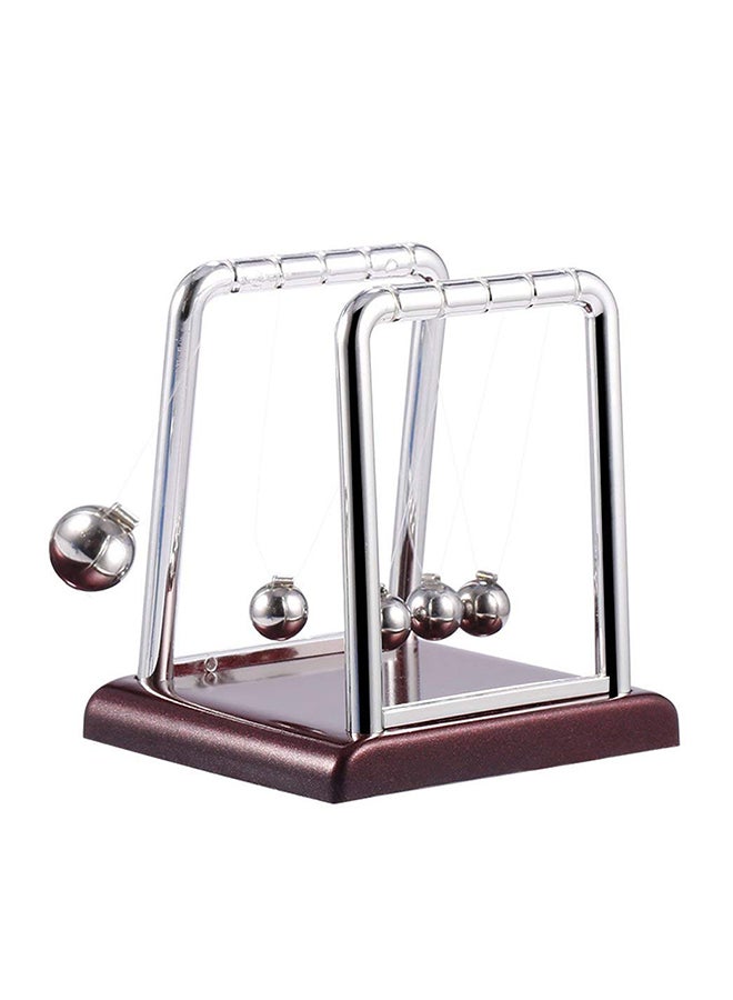 OUTAD Newtons Cradle Fun Steel Balance Ball Silver - Image 4