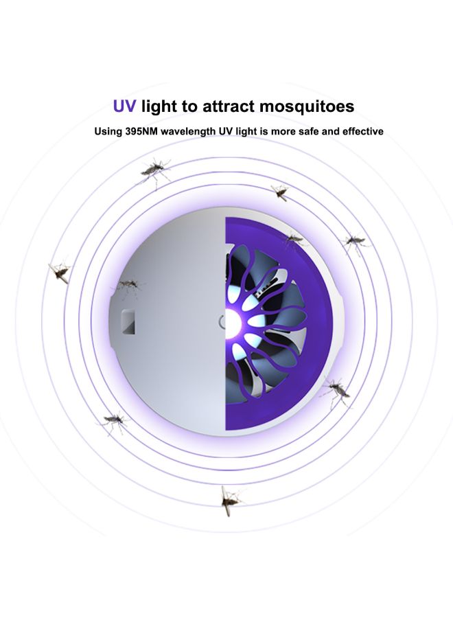 Generic USB Electronic LED Mosquito Killer With Trap Lamp White 364grams  - Image 2