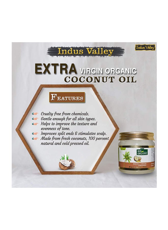 Indus Valley Bio Organic Extra Virgin Coconut Oil White 175ml  - Image 2