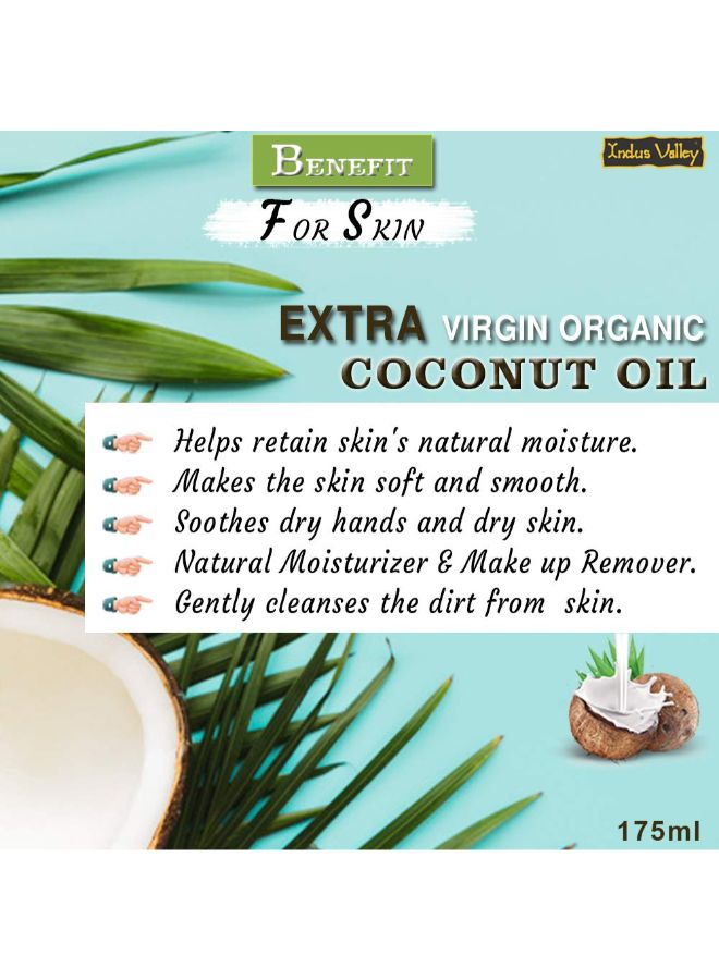 Indus Valley Bio Organic Extra Virgin Coconut Oil White 175ml  - Image 3