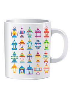 Sniper Printing Ramadan Printed Coffee Mug White/Blue/Green 