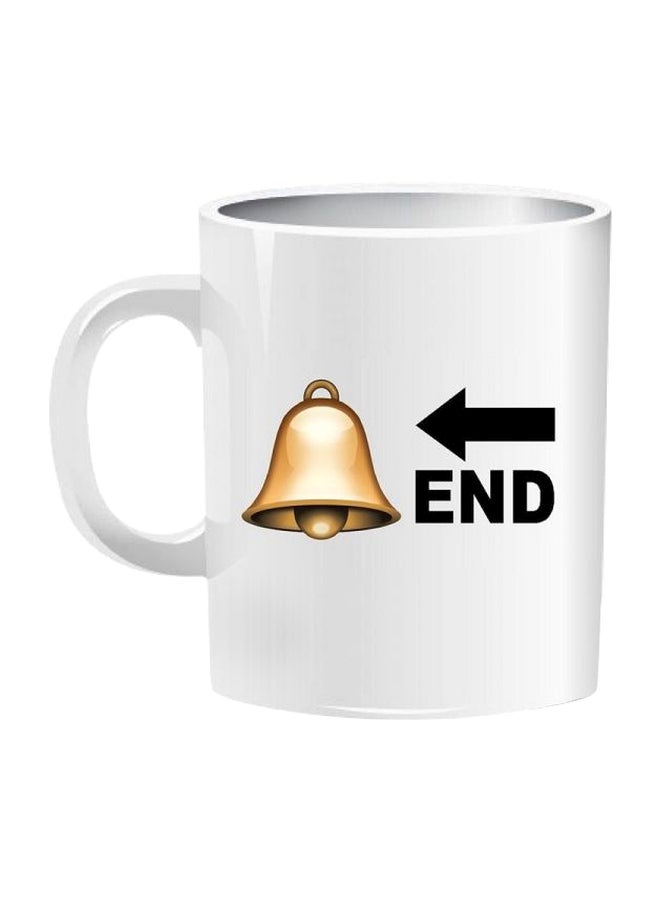 Printhouse Emoji Printed Mug White/Gold/Black