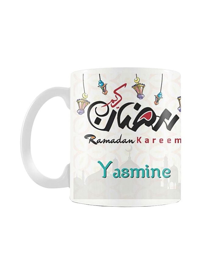 Printhouse Ramadan Kareem Printed Ceramic Mug White/Black/Blue