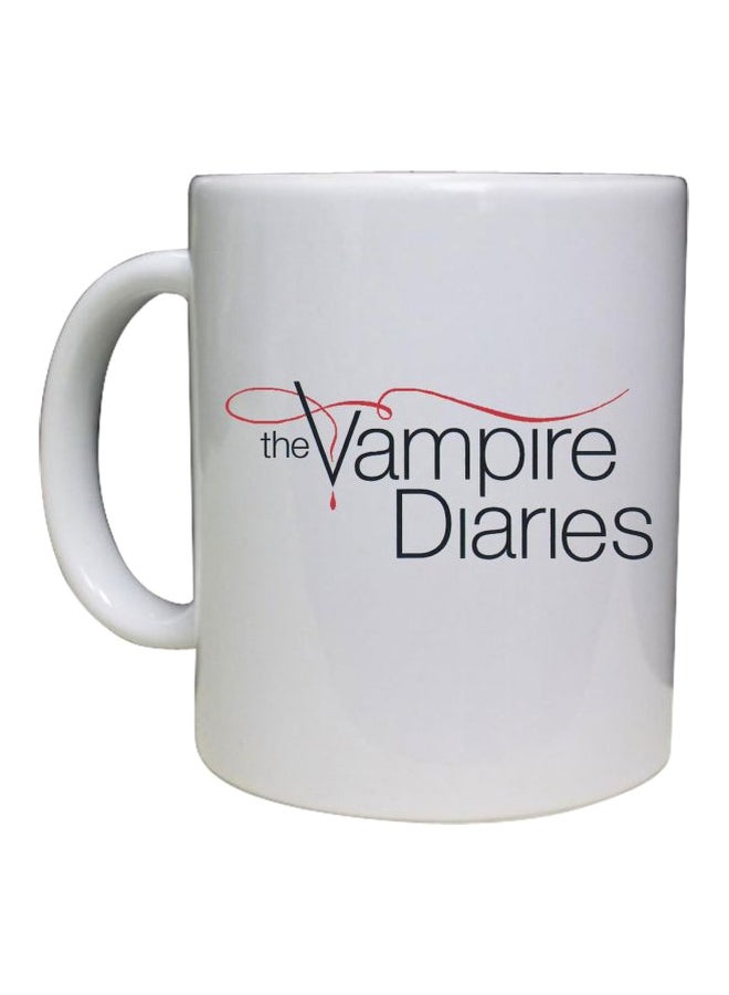 Lime Factory - Vampire Diaries Printed Mug White/Black/Red Standard Size - Image 1