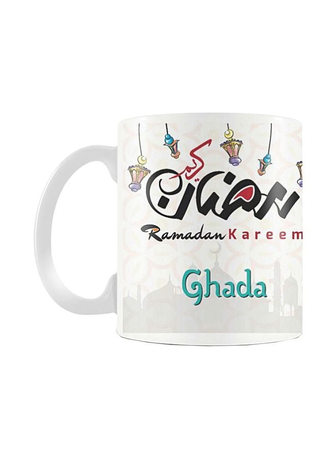 Printhouse Ramadan Kareem Printed Ceramic Mug White/Black/Blue