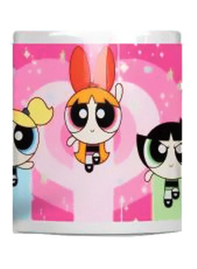 آرت-وير مج قهوة بطبعة من مسلسل "Powerpuff Girls" وردي/ أسود/ برتقالي Standard  - Image 1