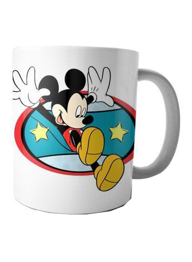 Fast Print Printed Ceramic Coffee Mug White/Black/Yellow Standard