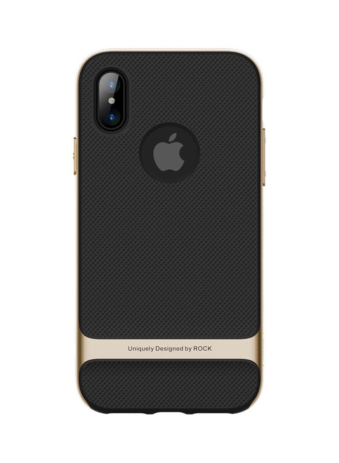 Rock Protective Case Cover For Apple iPhone X / XS Gold/Black - Image 1