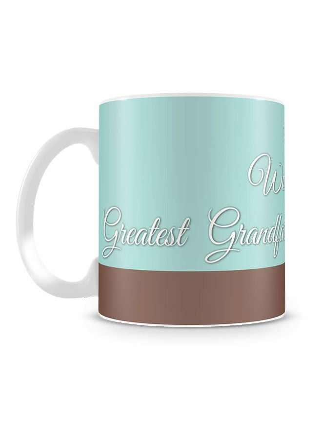 The World’s Greatest Grandfather Printed Coffee Mug Green/Brown Standard - Image 3