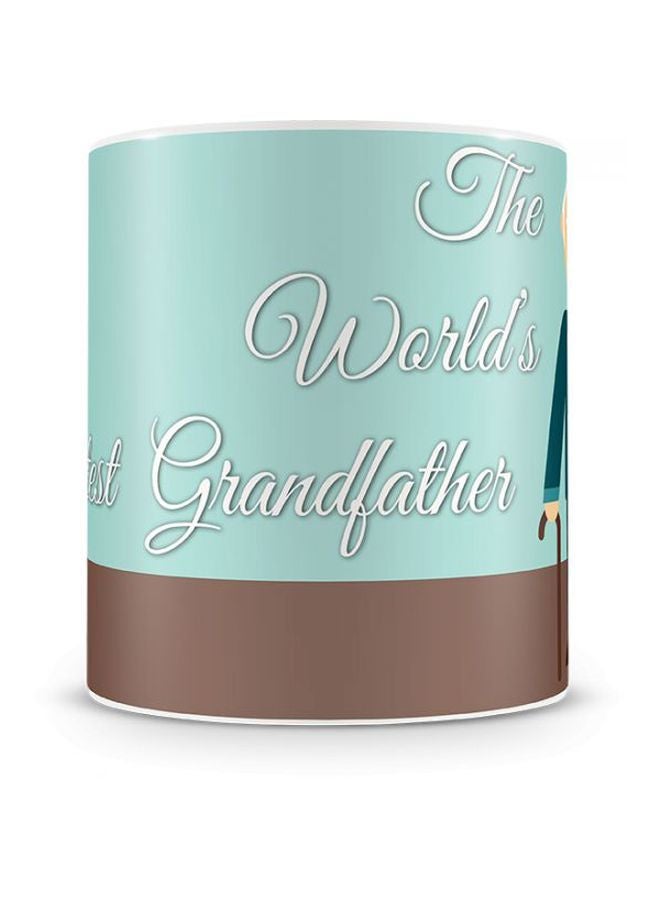 The World’s Greatest Grandfather Printed Coffee Mug Green/Brown Standard - Image 4