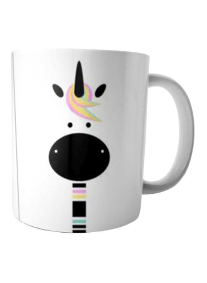 Fast Print Printed Ceramic Coffee Mug White/Black/Yellow Standard