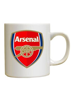 Arsenal Logo Printed Mug White/Blue/Red