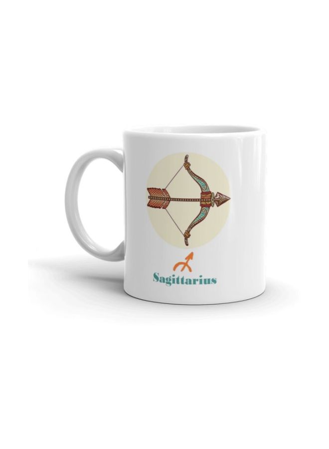 Sagittarius Printed Mug White/Blue/Yellow - Image 2